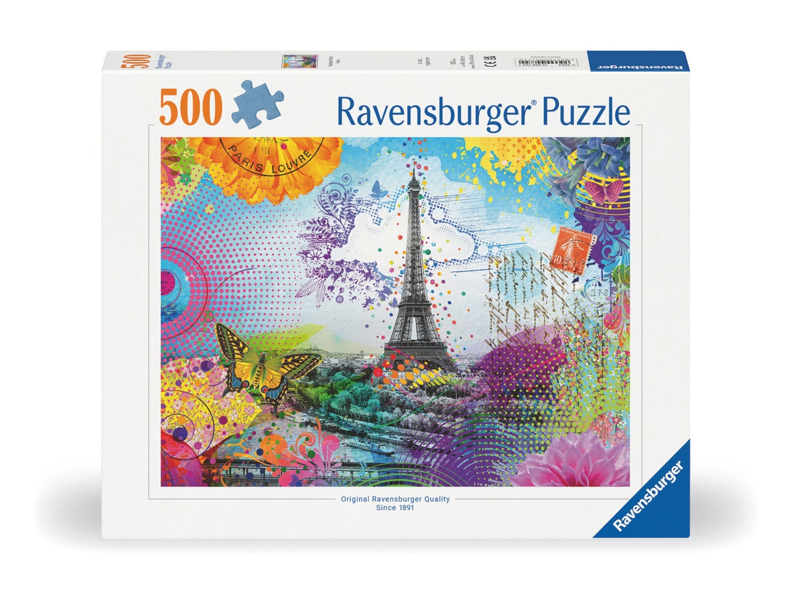 Puslespill 500 Postkort Fra Paris Ravensburger