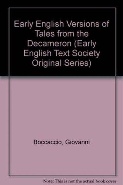 Early Eng Versions Decameron