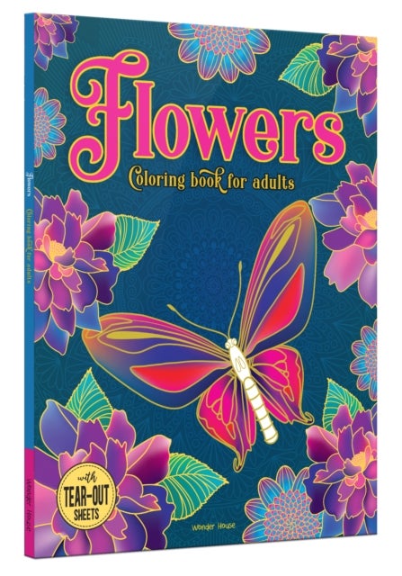 Flowers coloring Book for adults