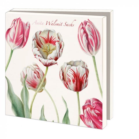 Kortmappe 145x145 Anita Walsmit Sachs Tulipaner