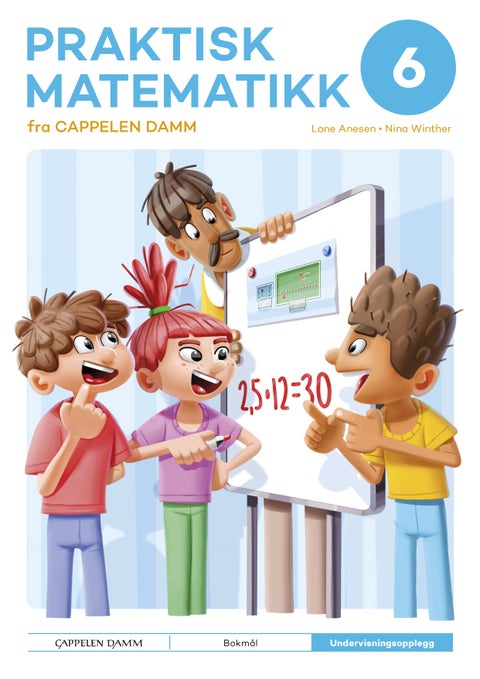 Praktisk matematikk 6 fra Cappelen Damm - undervisningsopplegg : problemløsing på vertikale tavler