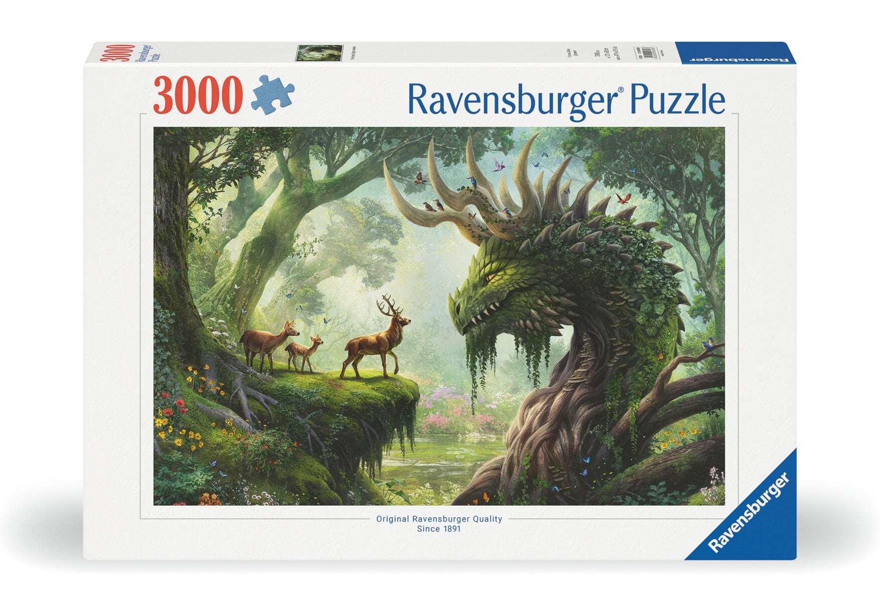 Puslespill 3000 Skogens Drage Våkner Ravensburger