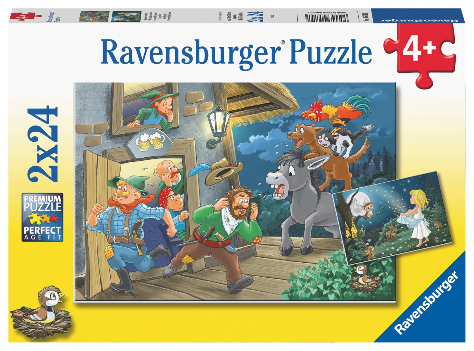 Puslespill 2x24 Eventyr Ravensburger