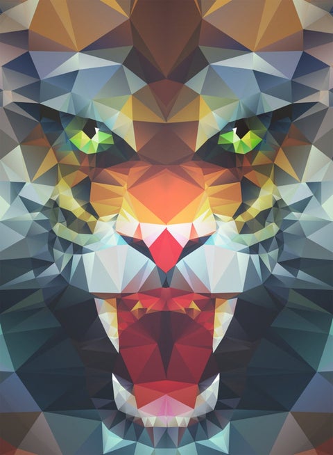 Puslespill 500 Polygon Løve Ravensburger