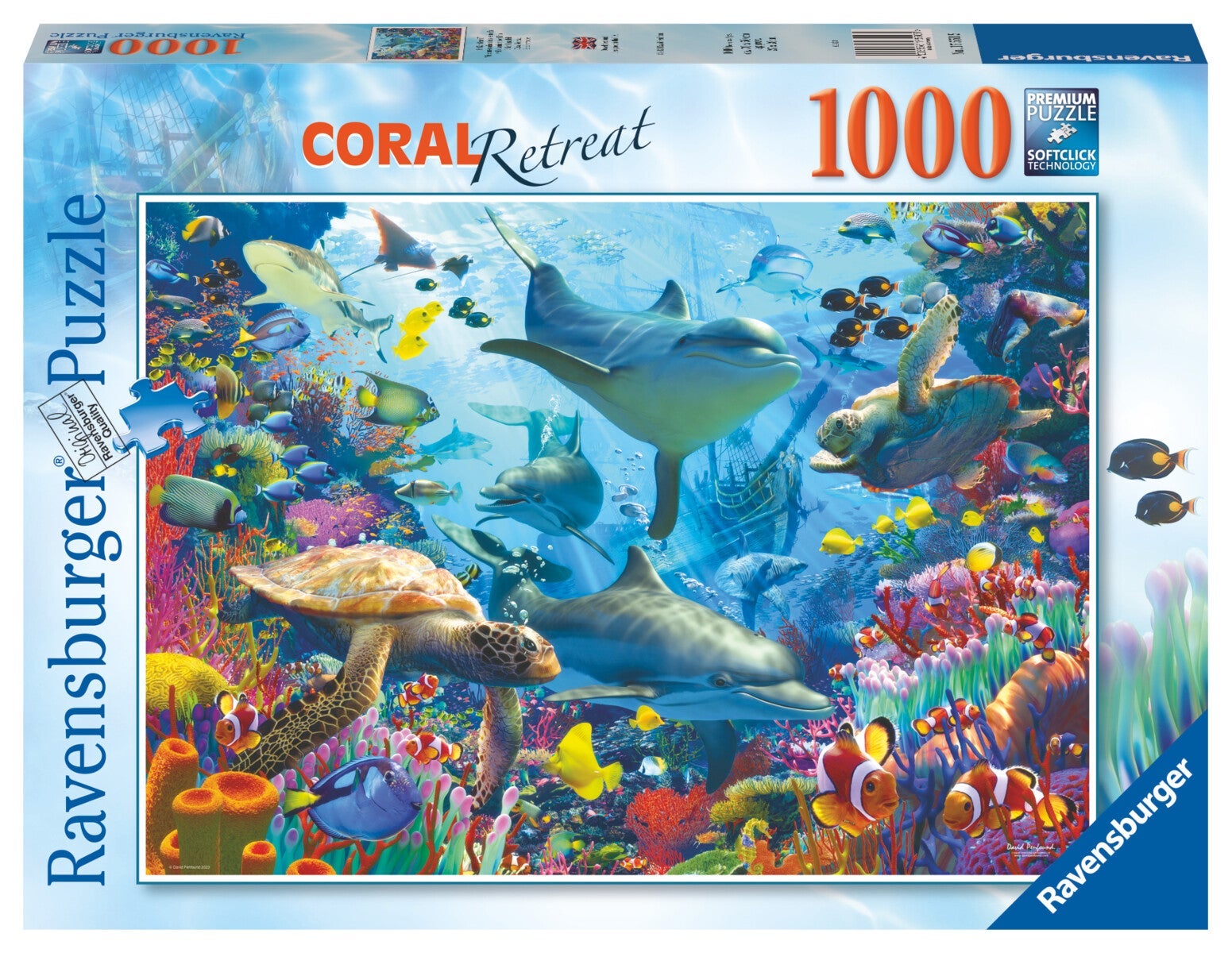 Puslespill 1000 Ved Korallrevet Ravensburger