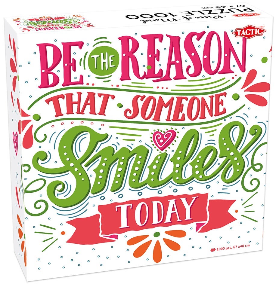 Puslespill 1000 B Someone Smiles Today Tactic
