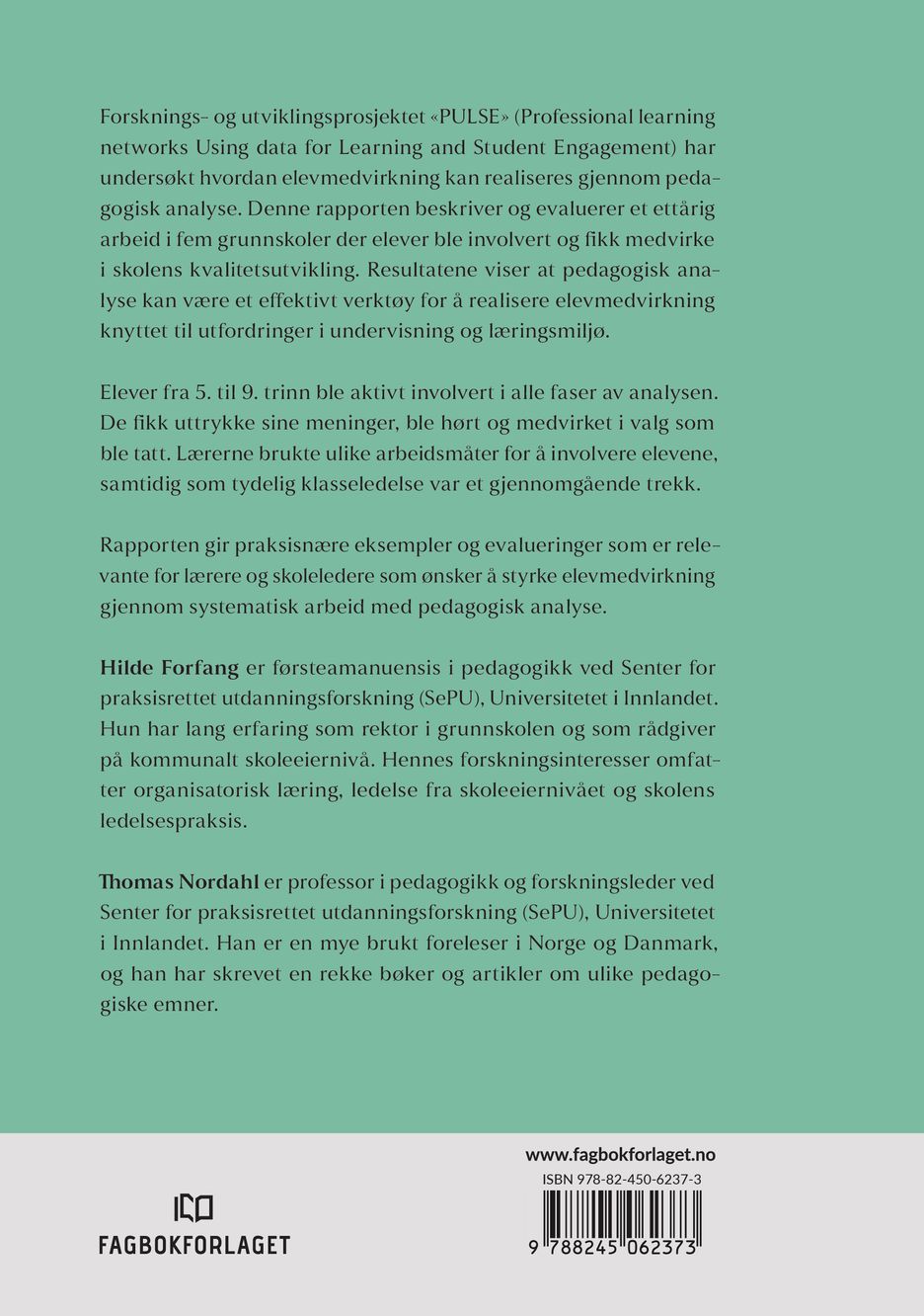 Elevmedvirkning og pedagogisk analyse