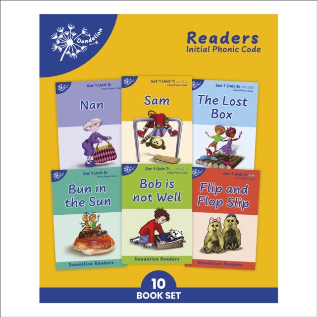 Phonic Books Dandelion Readers Set 1 Units 1-10 - Sounds of the alphabet and adjacent consonants