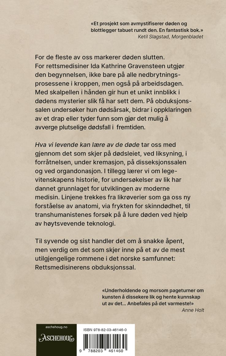 Hva vi levende kan lære av de døde