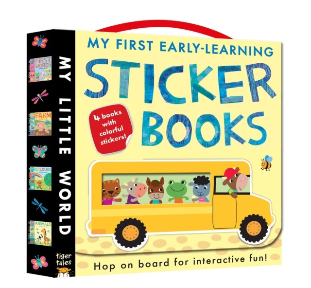 My First Early-Learning Sticker Books Boxed Set - 4 Books with Colorful Stickers!