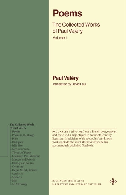 Poems - The Collected Works of Paul Valery, Volume 1