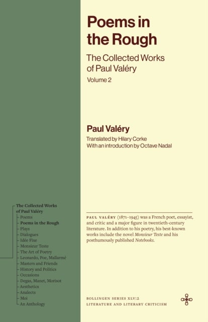 Poems in the Rough - The Collected Works of Paul Valery, Volume 2