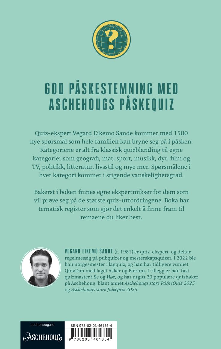 Aschehougs store påskequiz 2026