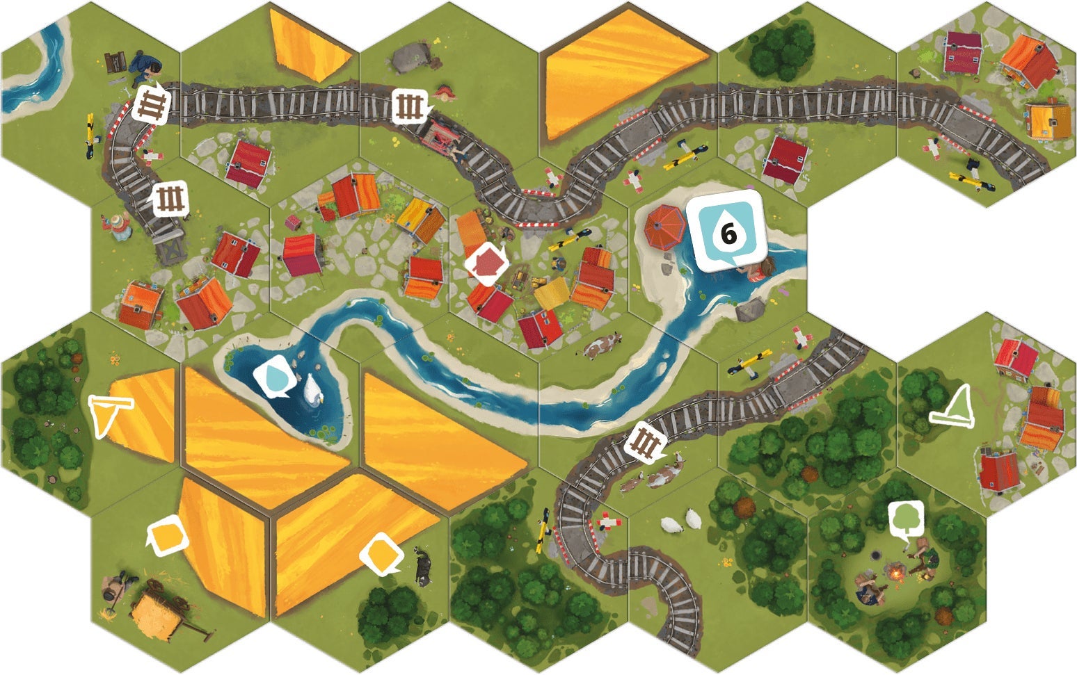 Spill Dorfromantik The Boardgame Eng