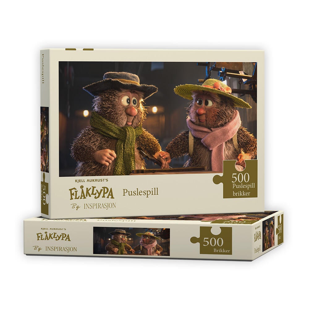 Puslespill 500 Flåklypa Ludvig og Lisa