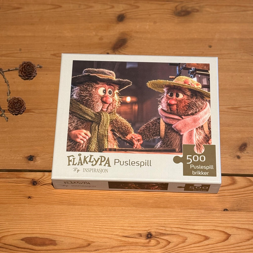 Puslespill 500 Flåklypa Ludvig og Lisa