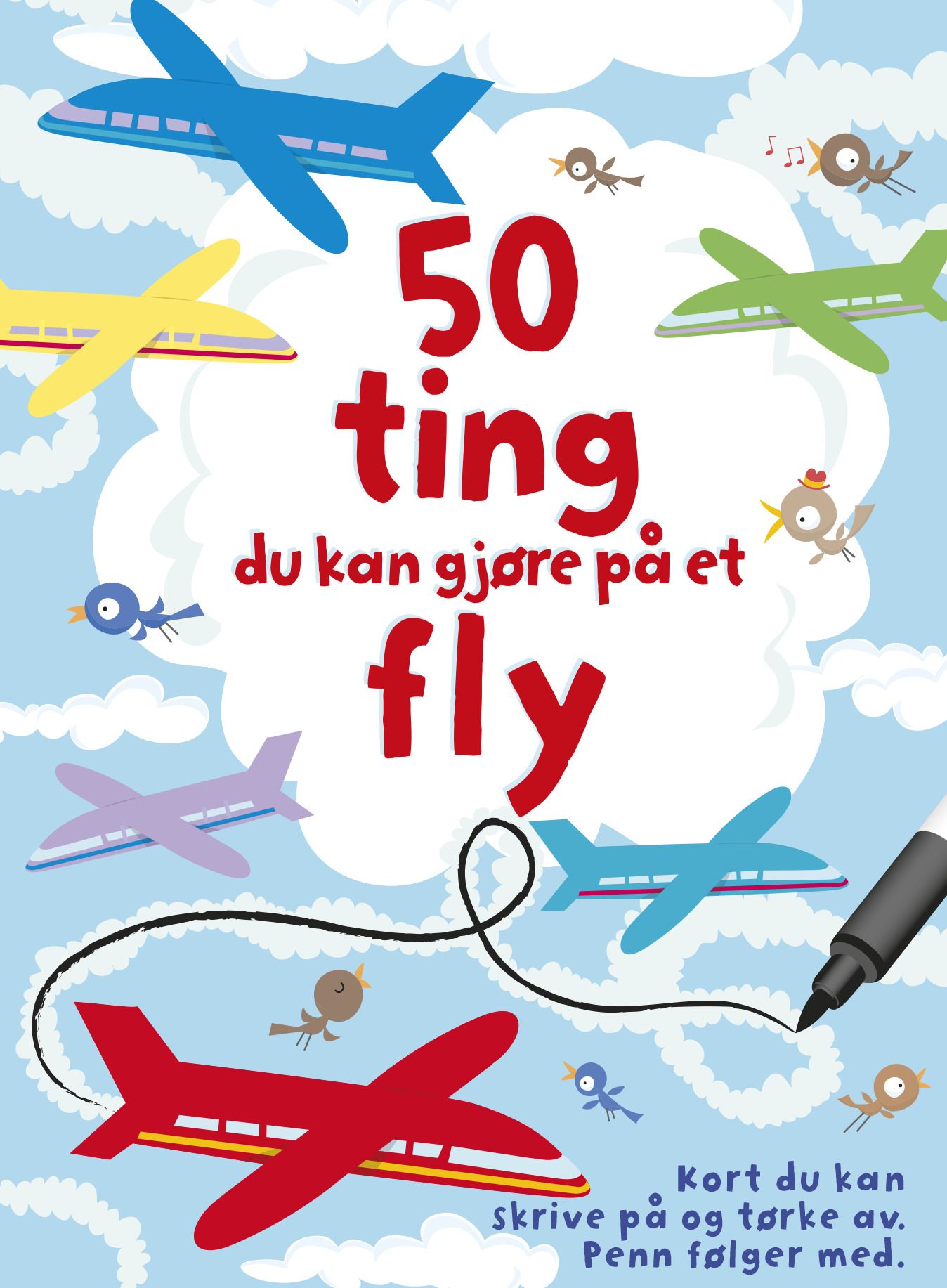 Aktivitetskort: 50 ting du kan gjøre på et fly