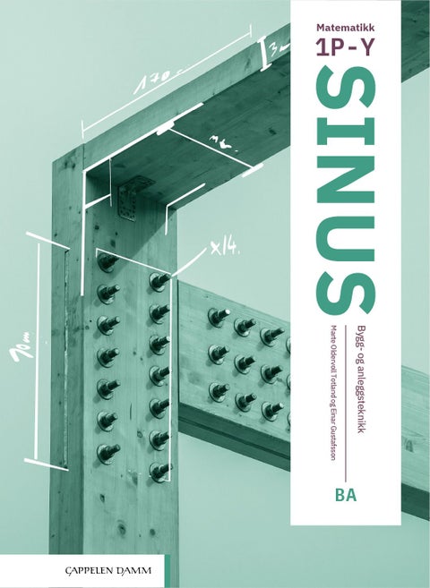Sinus BA Unibok - matematikk 1P-Y for bygg- og anleggsteknikk