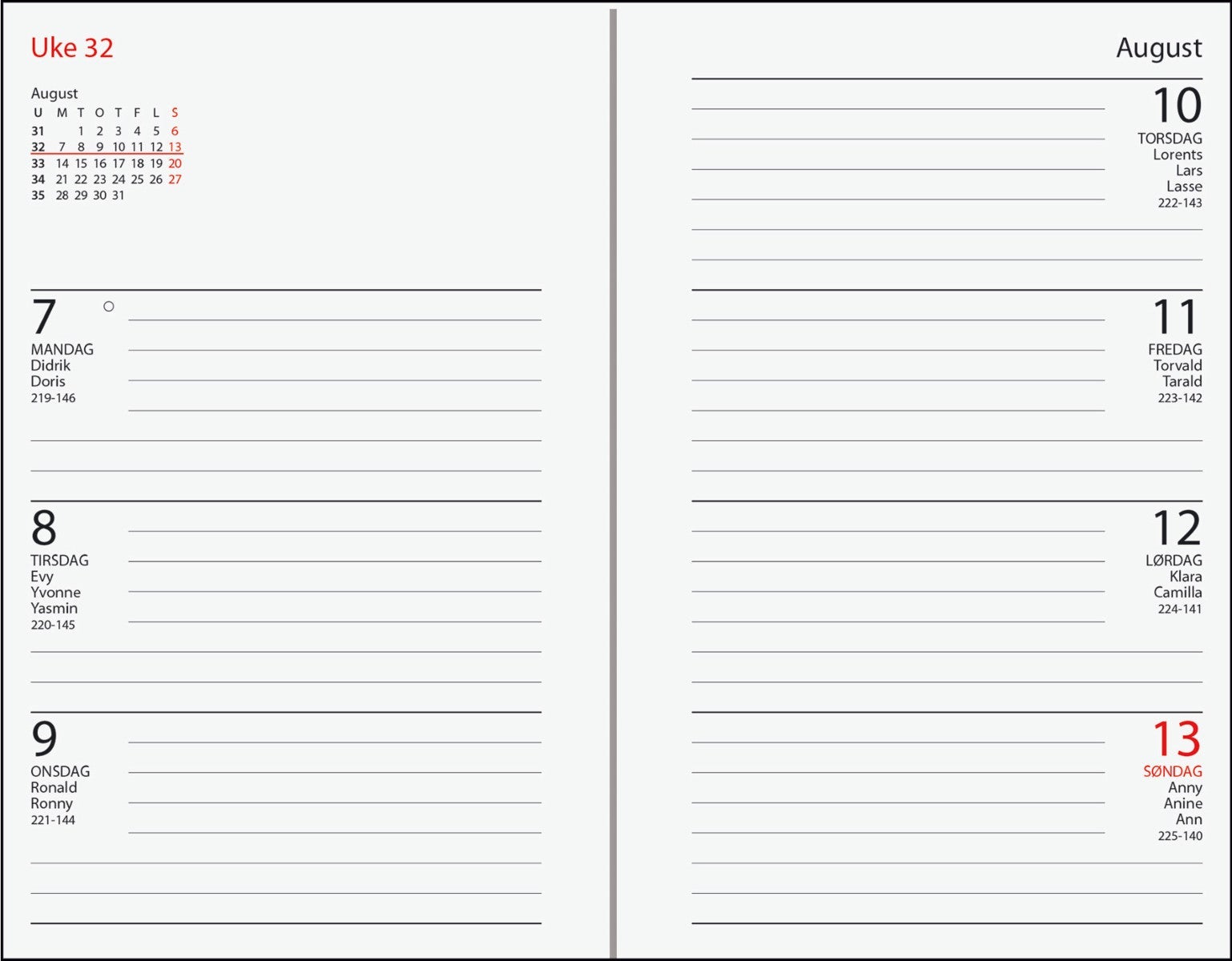 Kalender 2022 7.Sans Adnotam Trend im.skinn sort