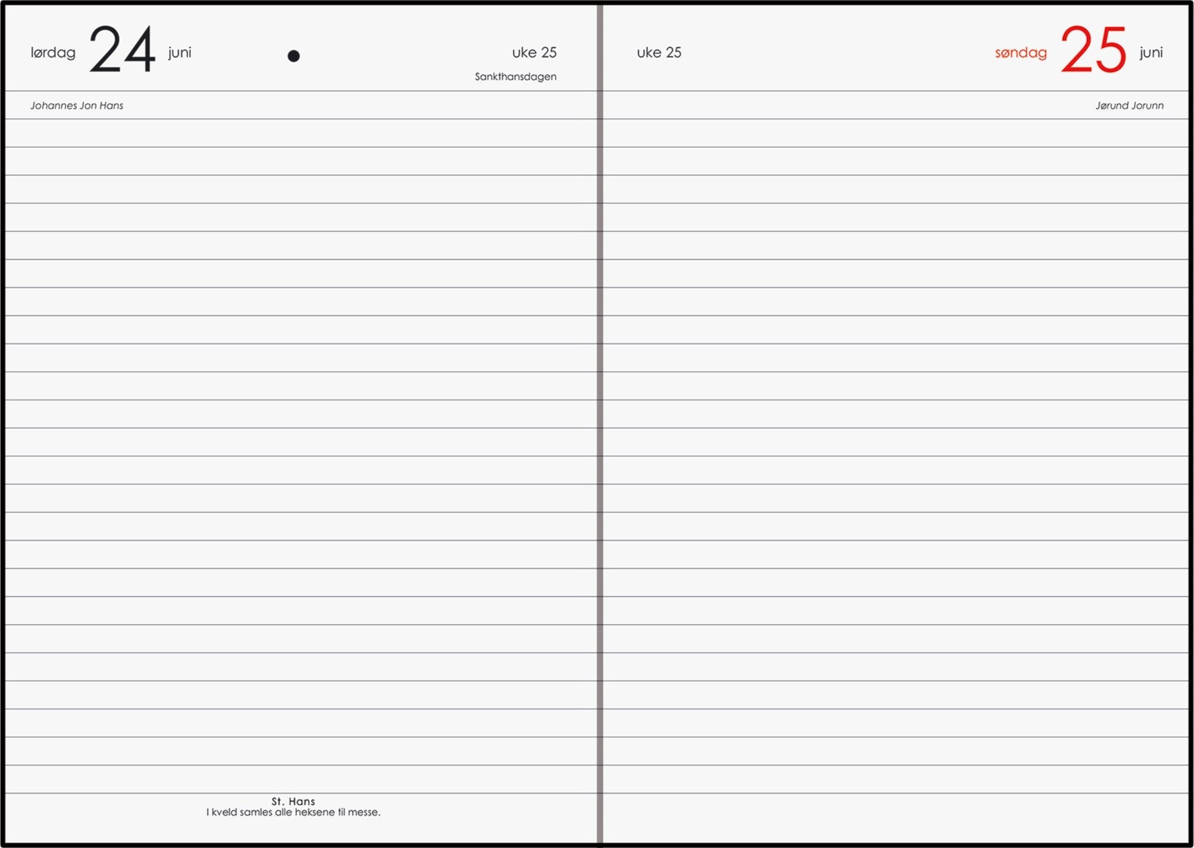 7.Sans kalender 24/25 Studentdagbok A5