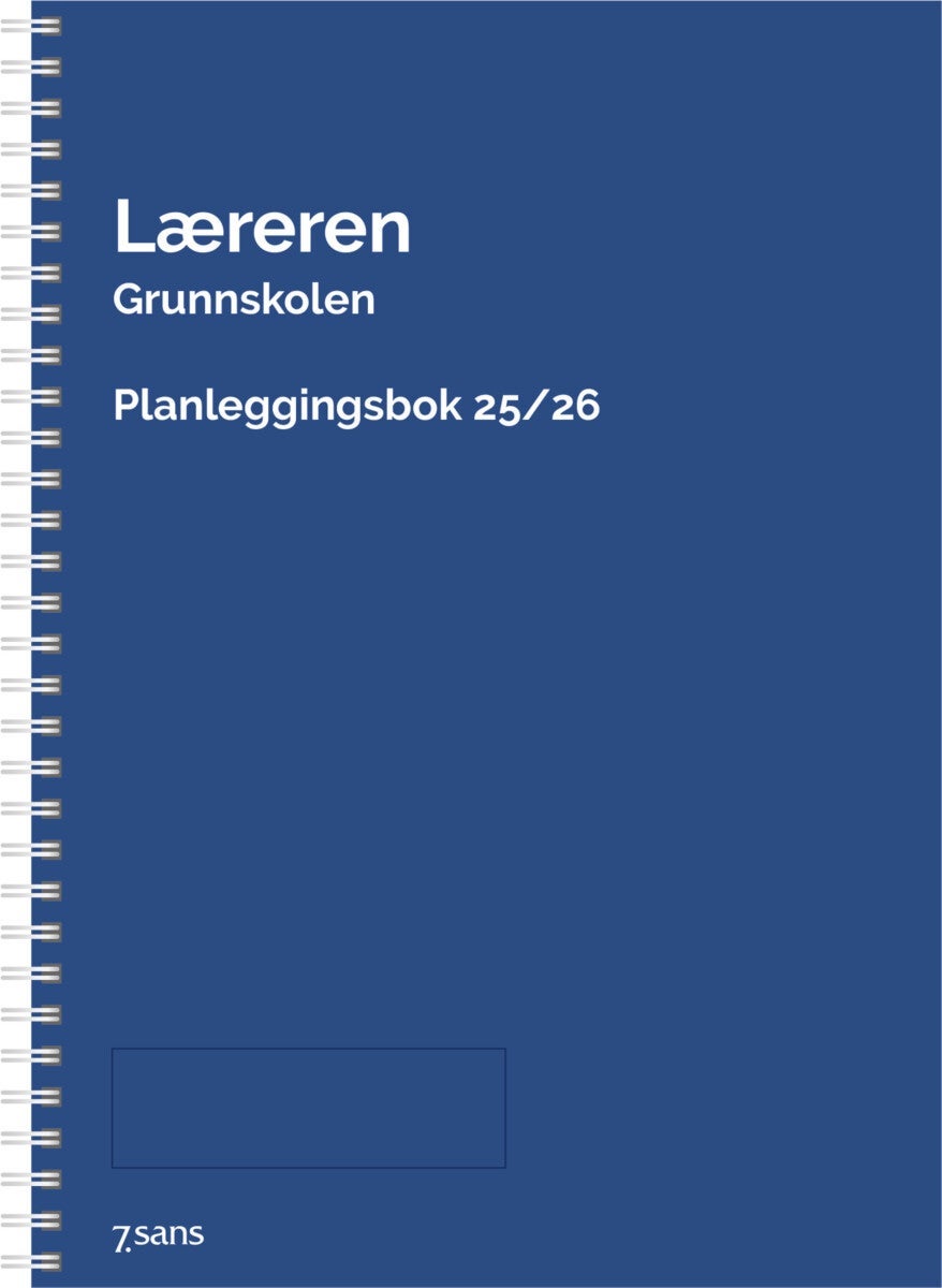 7.sans Kalender 25/26 Lærer Grskole Spiral