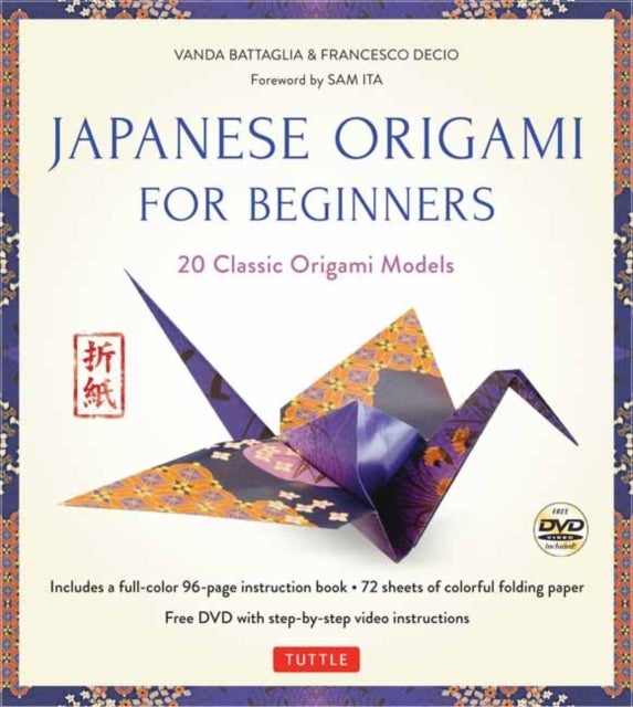 Japanese Origami for Beginners Kit - 20 Classic Origami Models: Kit with 96-page Origami Book, 72 Origami Papers and Instructional Videos: Great for Kids and Adults!