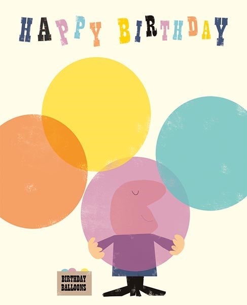 Dobbelt kort 14x17 Ink Press Balloons HB