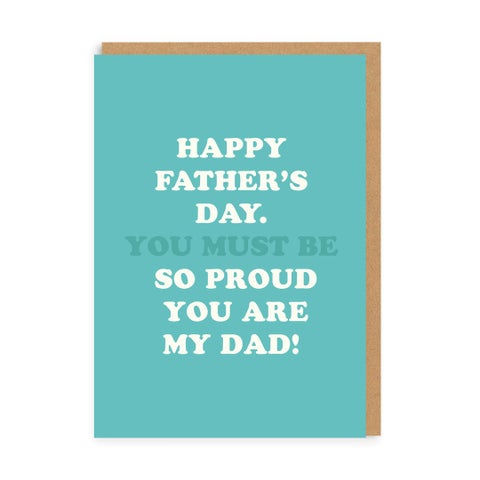 Kort Farsdag Proud you are my Dad