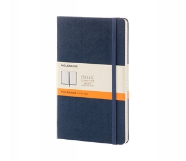 Moleskine Notatbok Linj. Saf.Blå Hard L