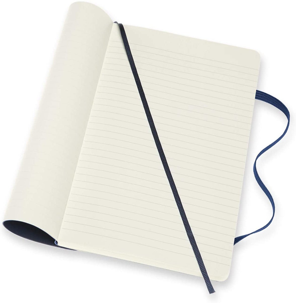 Notatbok Moleskine L linjert/blank Blå Soft
