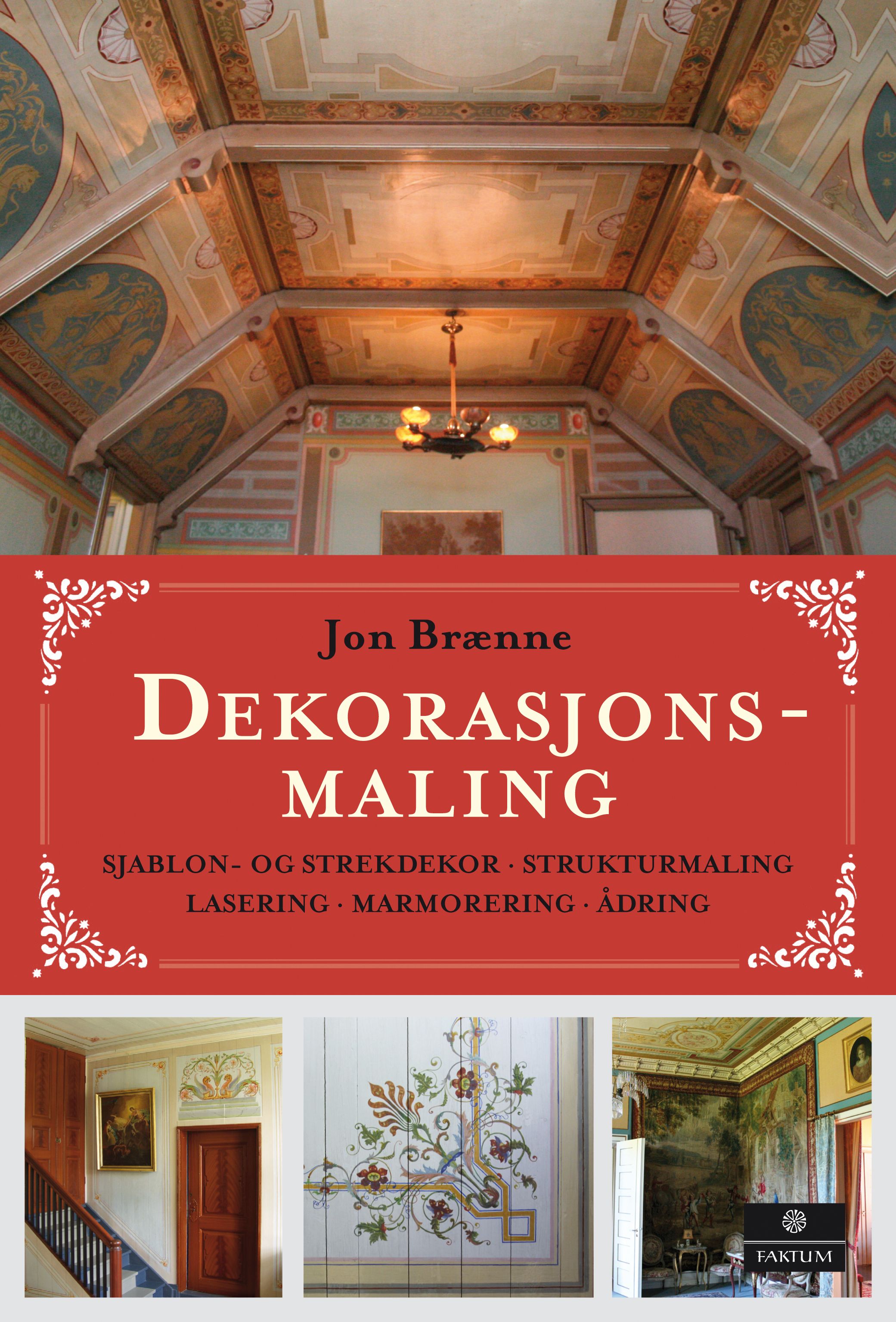 Dekorasjonsmaling - sjablon- og strekdekor, strukturmaling, lasering, marmorering, ådring