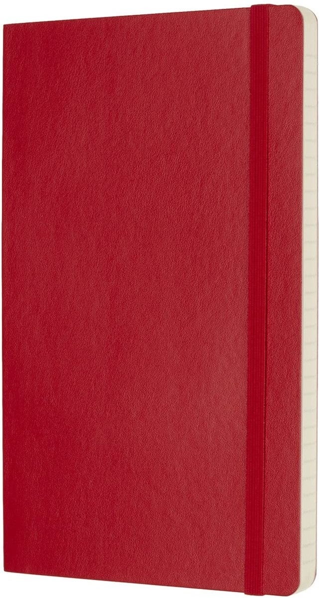 Moleskine Notatbok Linjert Rød Myk L