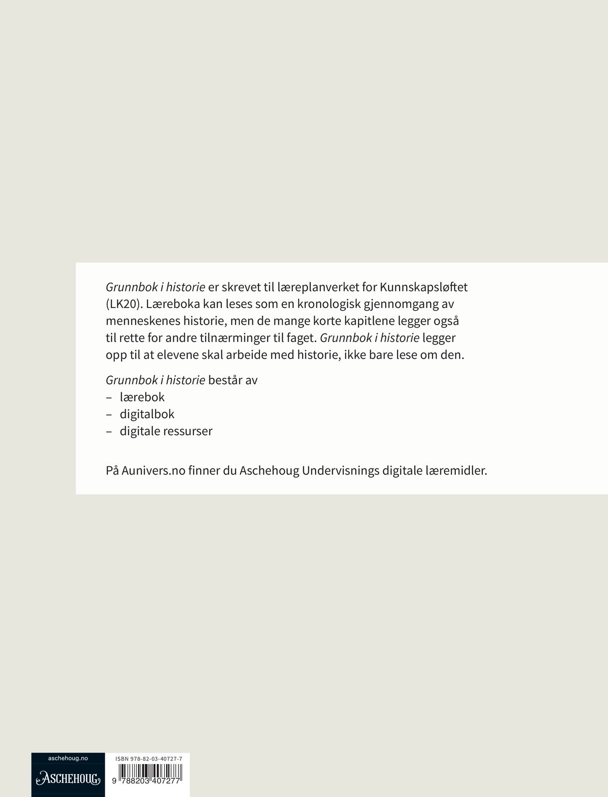 Grunnbok i historie