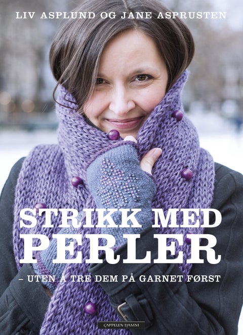 Strikk med perler - uten å tre dem på garnet først