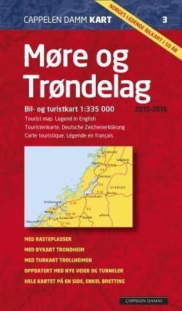 Møre og Trøndelag 2015-2016 - bil- og turistkart = tourist map = Touristenkarte = carte touristique