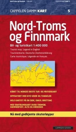 Nord-Troms og Finnmark - bil- og turistkart = tourist map = Touristenkarte = carte touristique