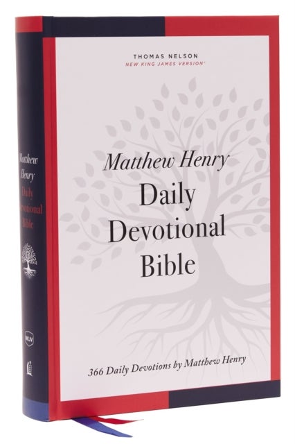 NKJV, Matthew Henry Daily Devotional Bible, Hardcover, Red Letter, Comfort Print - 366 Daily Devotions by Matthew Henry