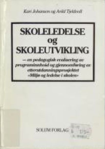 Skoleledelse og skoleutvikling