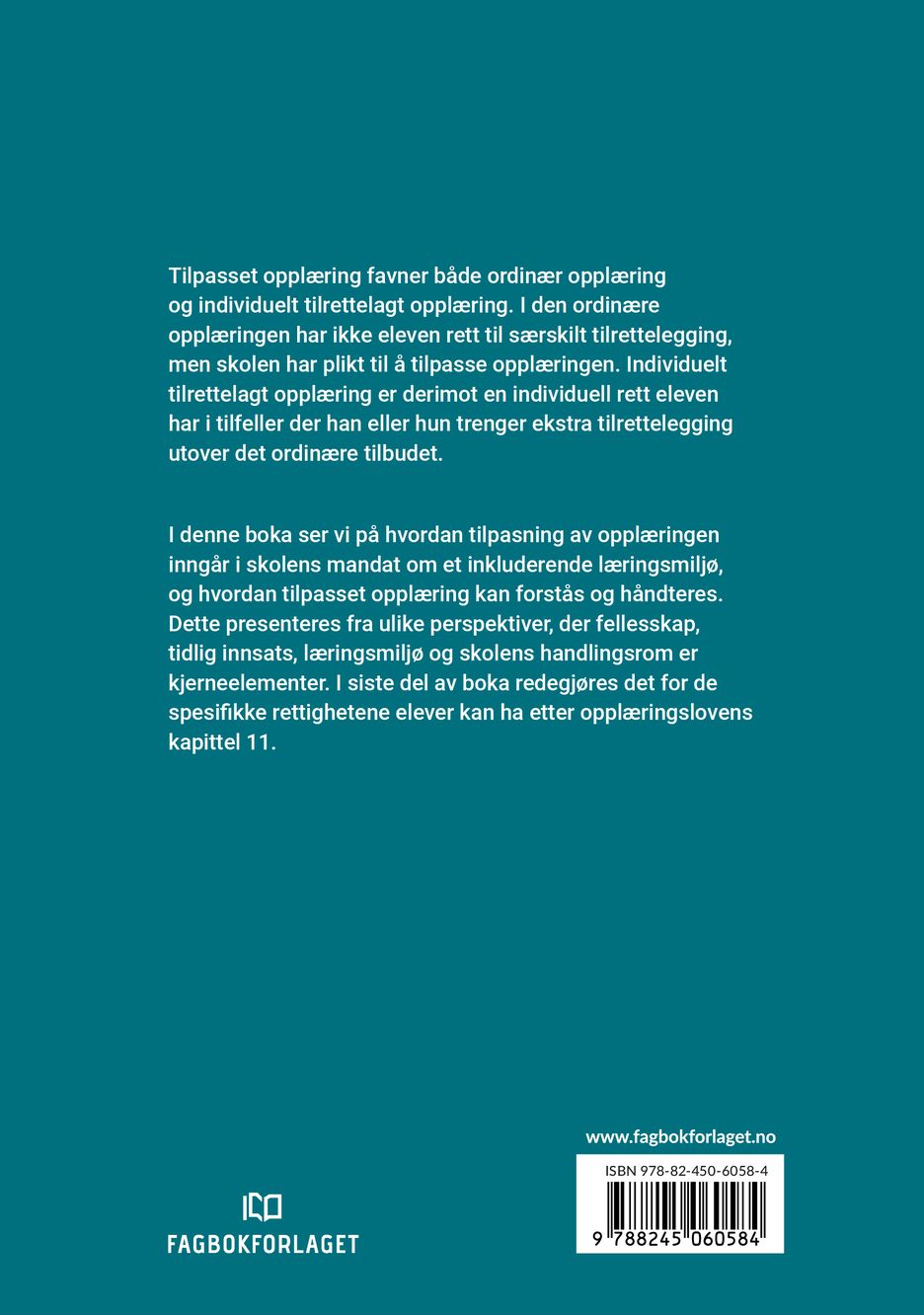 Tilpasset opplæring og individuell tilrettelegging