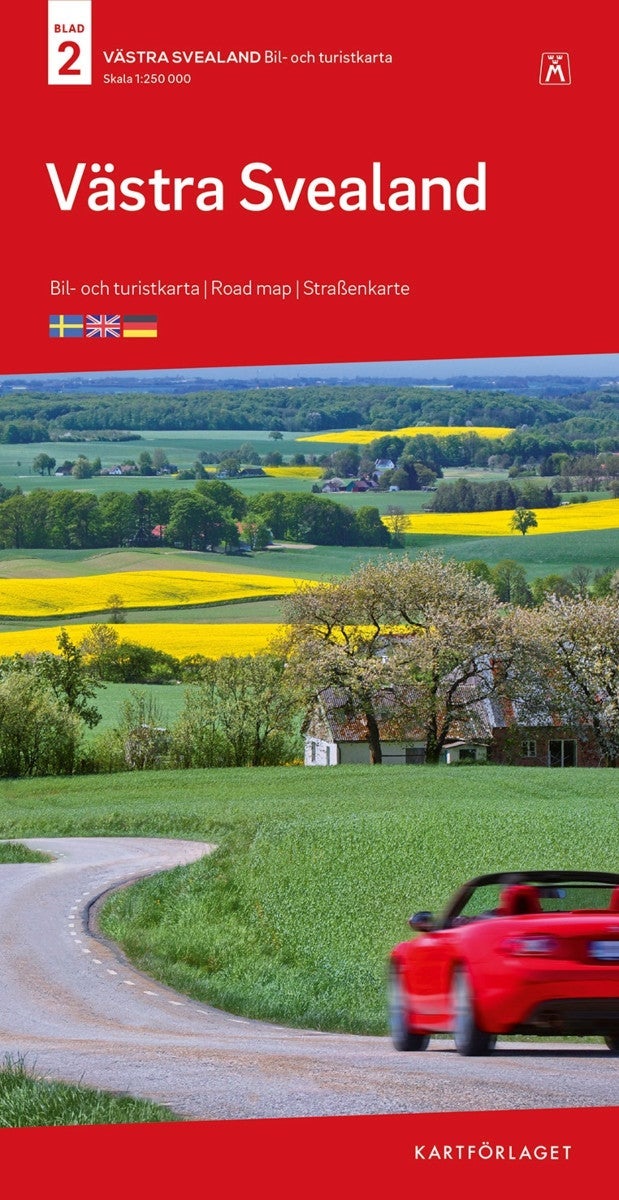 Västra Svealand Bil & Turistkarta Nr 2 : Skala 1:2