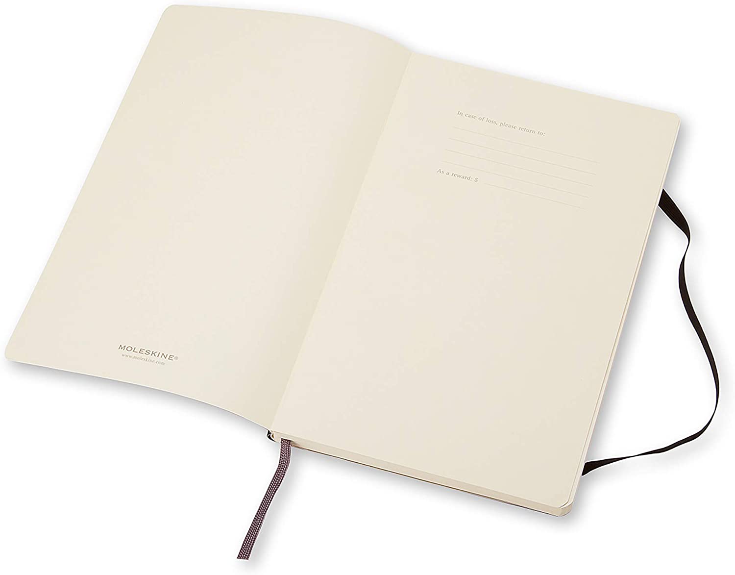 Moleskine Notatbok Myk Blank Sort L