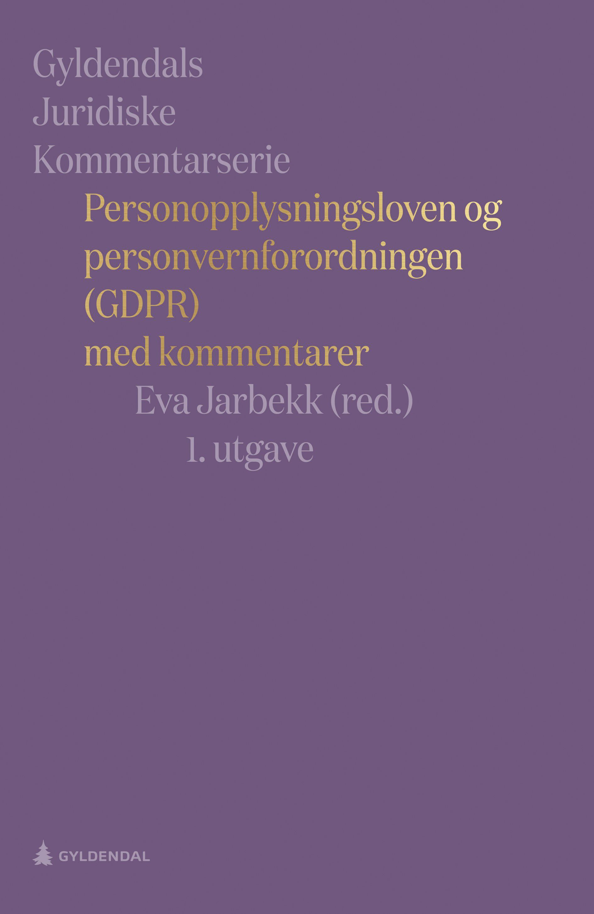Personopplysningsloven og personvernforordningen (GDPR) - med kommentarer