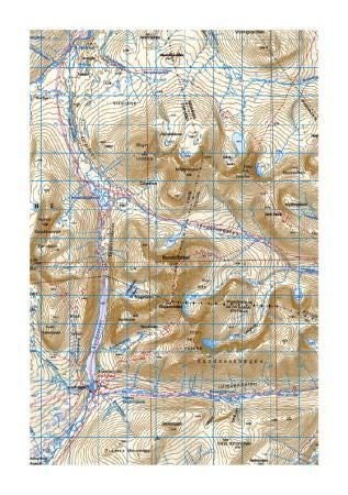 Rondane - fjellkart
