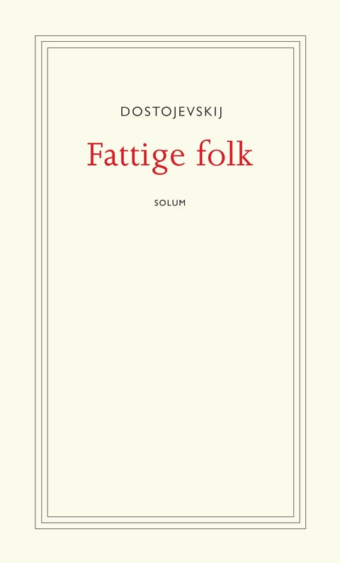 Fattige folk