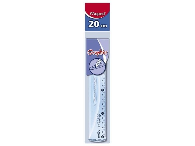 Linjal Maped Plast 20 cm