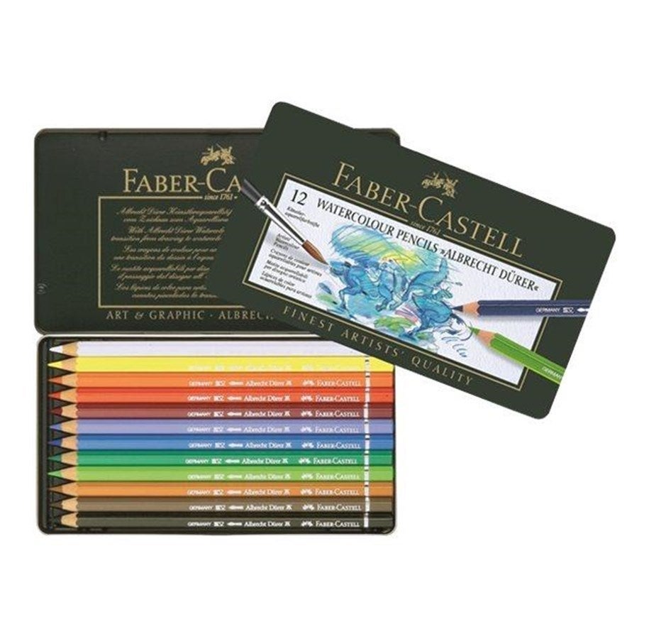 Fargeblyant Faber Akvarell 12 Stk