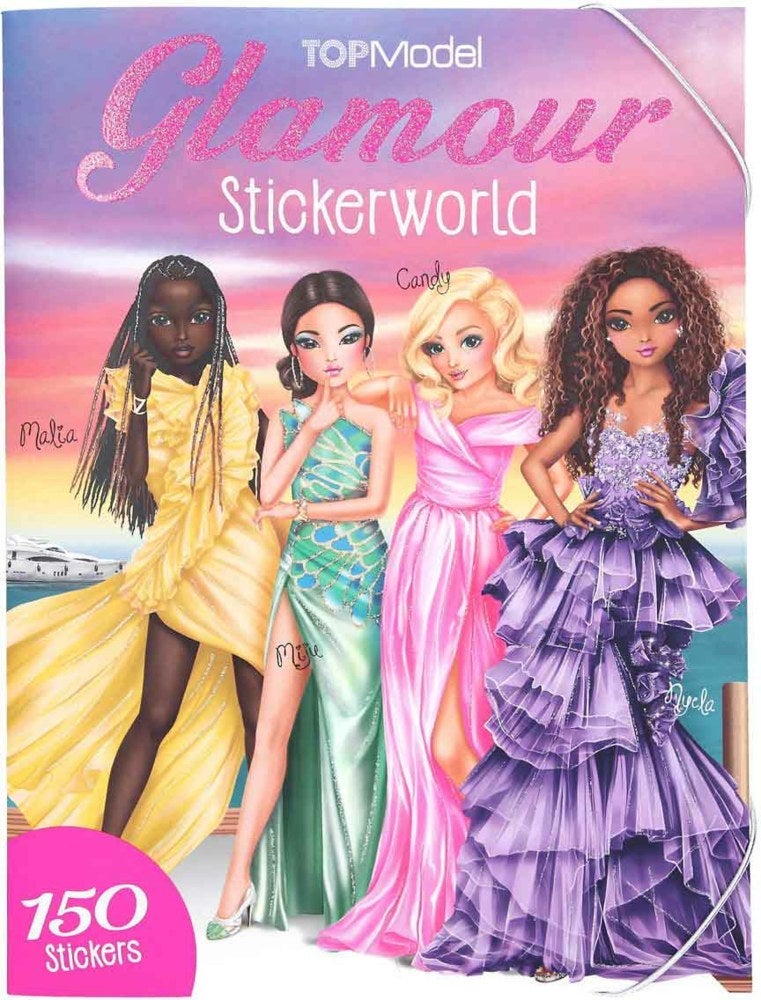 Aktivitetsbok Stickersworld Glamour Topmodel
