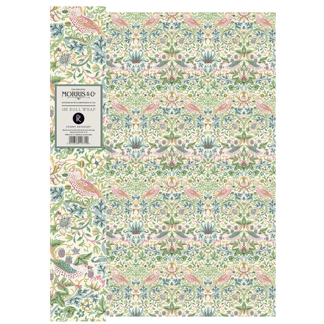 Gavepapir 3m x 70cm Strawberry Thief