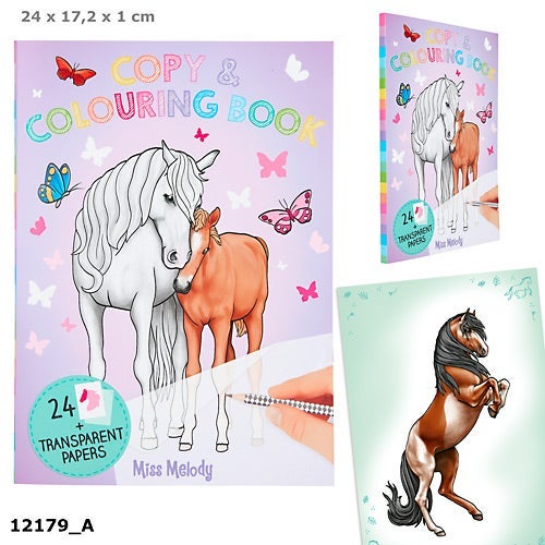 Aktivitetsbok Copy & Color Miss Melody