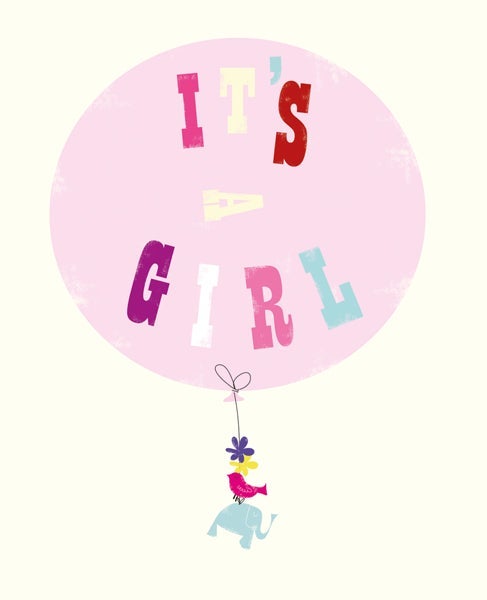 Dobbelt kort Ink Press, It's a Girl